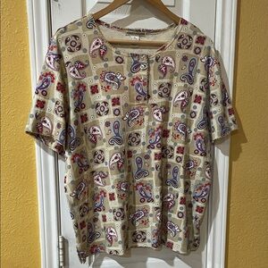 Paisley Print Women's Top